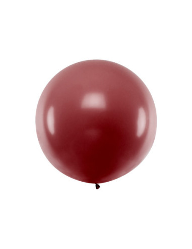 Balon okrągły 1m, Pastel Burgundy