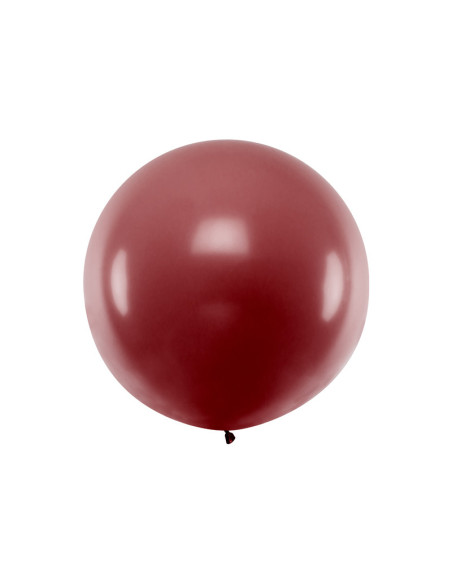 Balon okrągły 1m, Pastel Burgundy