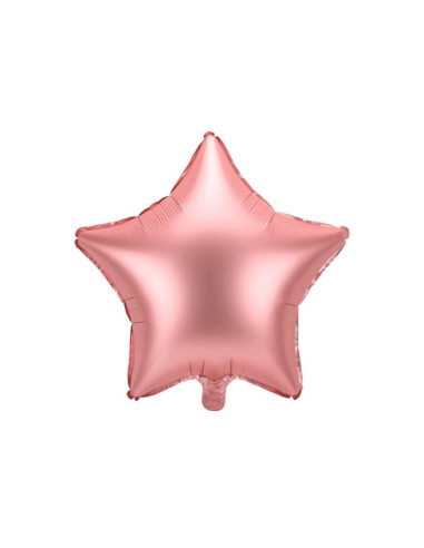 Balon foliowy Gwiazdka, 48cm, różowe złoto
