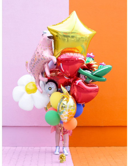 Balon foliowy Gwiazdka, 70cm, złoty