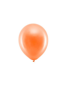 Balony Rainbow 23cm metalizowane, pomarańczowy (1 op. / 100 szt.)