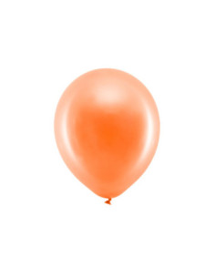 Balony Rainbow 30cm metalizowane, pomarańczowy (1 op. / 100 szt.)