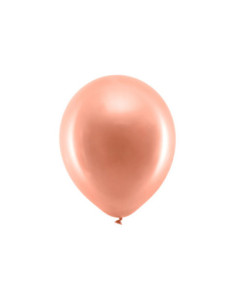 Balony Rainbow 30cm metalizowane, różowe złoto (1 op. / 100 szt.)
