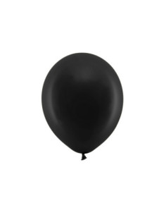 Balony Rainbow 30cm pastelowe, czarny (1 op. / 100 szt.)