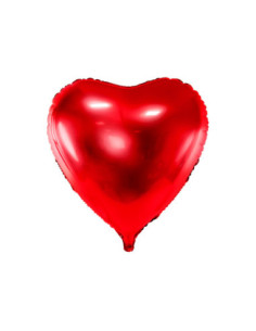 Balon foliowy Serce, 68x72cm, czerwony