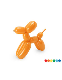 Balony modeliny  pastelowe 130cm z pompką, mix (1 op. / 30 szt.)