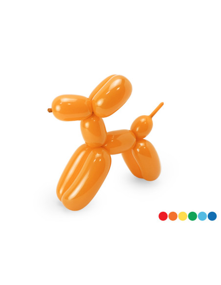 Balony modeliny  pastelowe 130cm z pompką, mix (1 op. / 30 szt.)