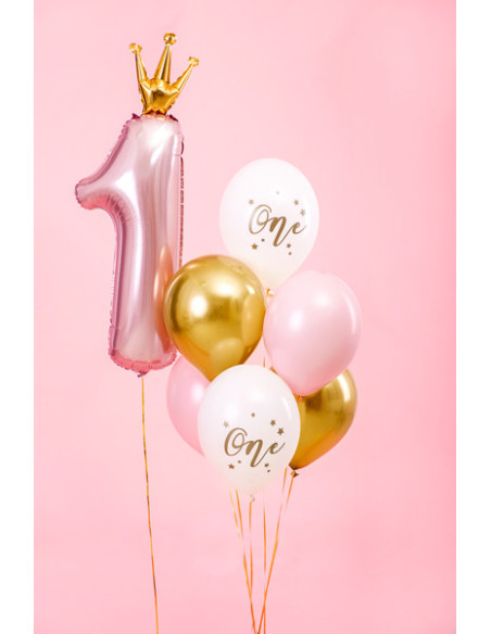 Balony 30cm, One, Pastel Pale Pink (1 op. / 6 szt.)