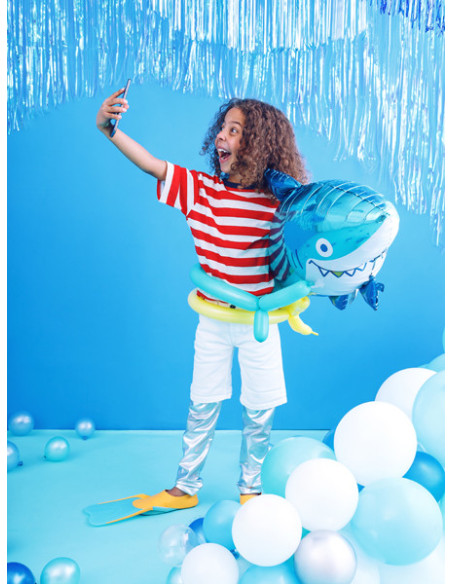 Balon foliowy Rekin, 102x62 cm, mix