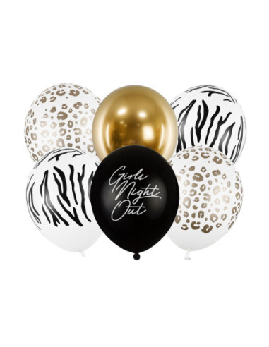 Balony 30cm, Girls Night Out, mix (1 op. / 6 szt.)