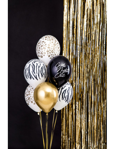 Balony 30 cm, Zebra, Pastel Pure White (1 op. / 50 szt.)