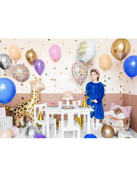 Balon foliowy Happy Birthday To You, 35cm, biały
