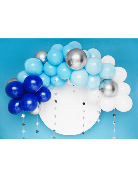 Girlanda balonowa - niebieska, 200cm (1 op. / 60 szt.)