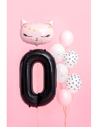 Balon foliowy Cyfra ''0'', 86cm, czarny
