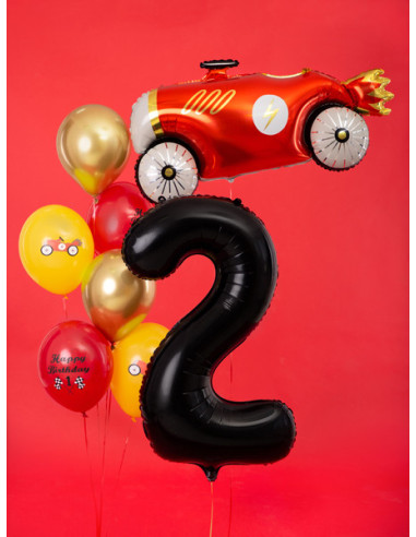 Balon foliowy Cyfra ''2'', 86cm, czarny