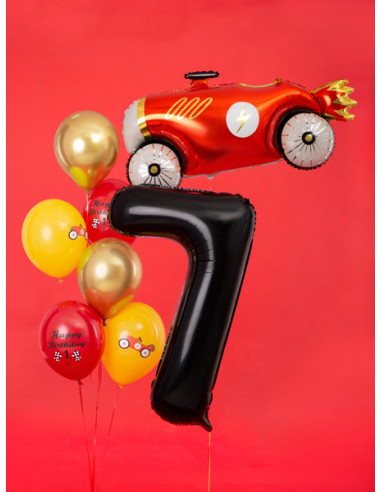 Balon foliowy Cyfra ''7'', 86cm, czarny