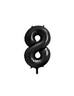 Balon foliowy Cyfra ''8'', 86cm, czarny