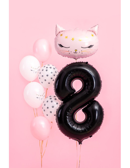 Balon foliowy Cyfra ''8'', 86cm, czarny