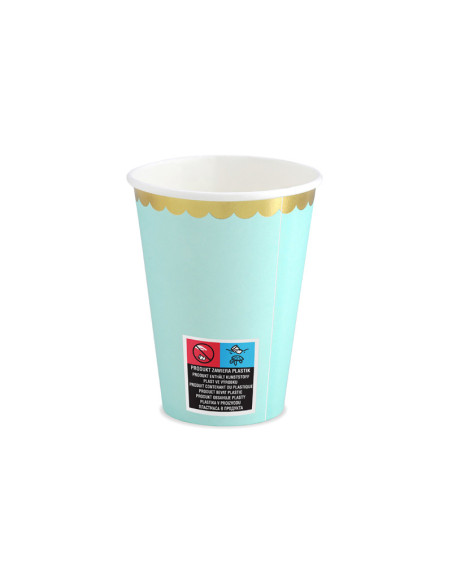 Kubeczki, miętowy, 220ml (1 op. / 6 szt.)