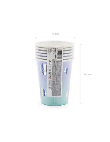 Kubeczki Narwal, mix, 220ml (1 op. / 6 szt.)