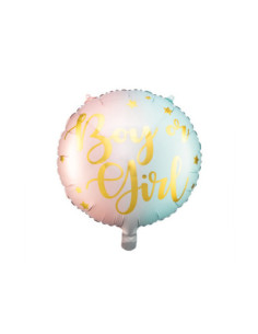 Balon foliowy Boy or Girl, 35cm, mix