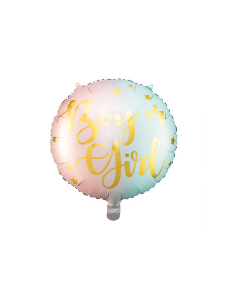 Balon foliowy Boy or Girl, 35cm, mix