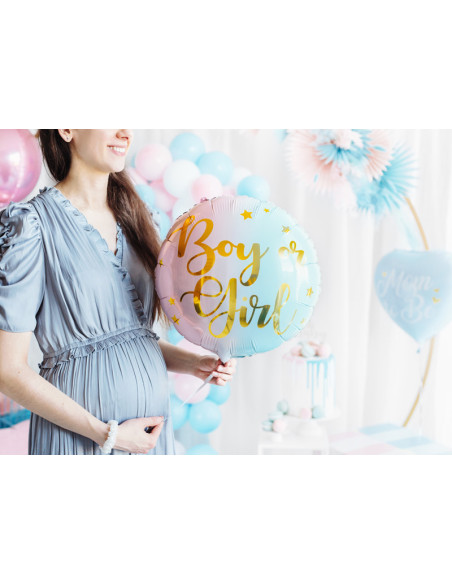 Balon foliowy Boy or Girl, 35cm, mix