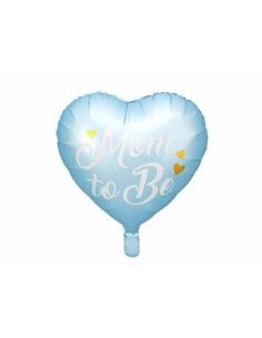 Balon foliowy Mom to Be, 35cm, niebieski