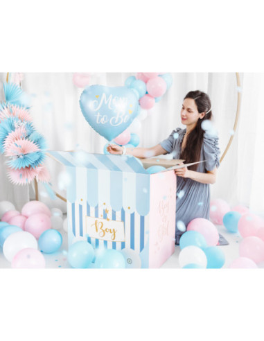 Balon foliowy Mom to Be, 35cm, niebieski