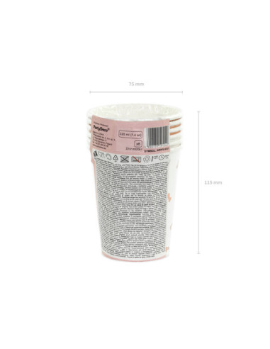 Kubeczki Same penis forever, mix, 220ml (1 op. / 6 szt.)