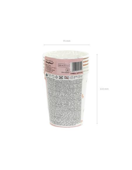 Kubeczki Same penis forever, mix, 220ml (1 op. / 6 szt.)