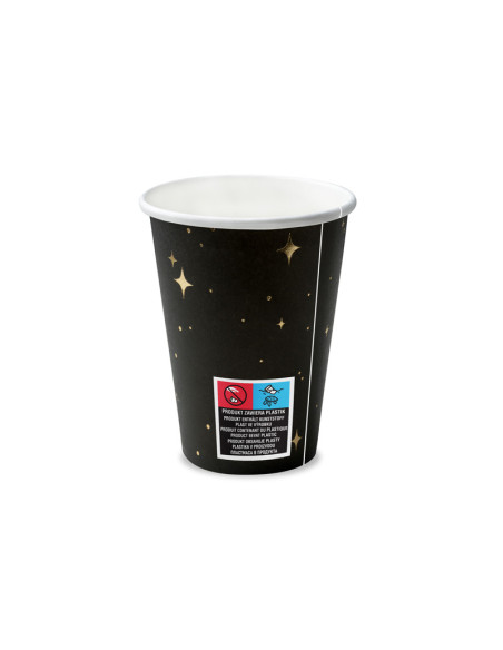 Kubeczki, czarny, 260 ml (1 op. / 6 szt.)