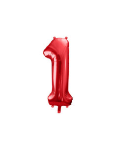 Balon foliowy Cyfra ''1'', 86cm, czerwony