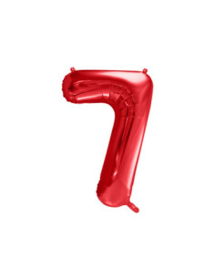 Balon foliowy Cyfra ''7'', 86cm, czerwony