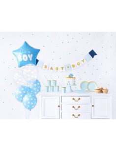 Zestaw dekoracji party - It's a boy (1 op. / 49 szt.)