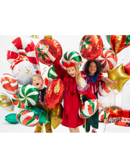 Balon foliowy Cukierek, 35cm, czerwony