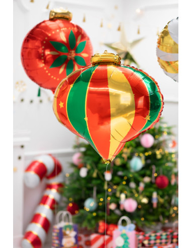 Balon foliowy Bombka, 51x49cm, mix