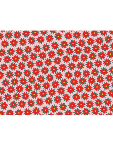 Papier do pakowania - Gwiazda Betlejemska, 70x200cm