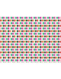 Papier do pakowania - Romby, 70x200cm