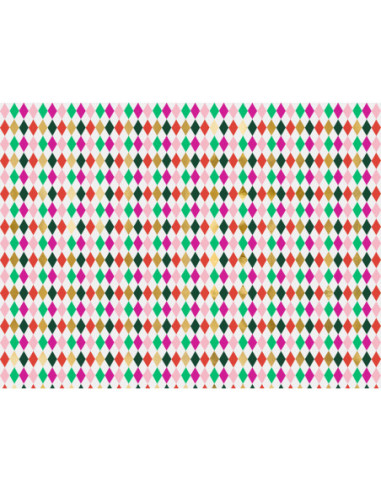 Papier do pakowania - Romby, 70x200cm