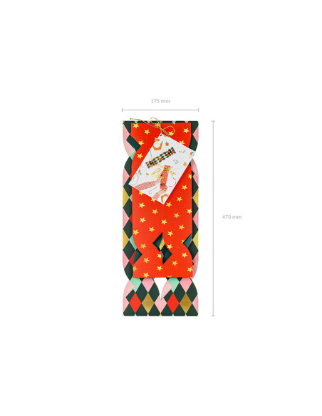 Pudełka na prezenty Cukierki, mix, 7x37 cm - 9x47 cm (1 op. / 2 szt.)