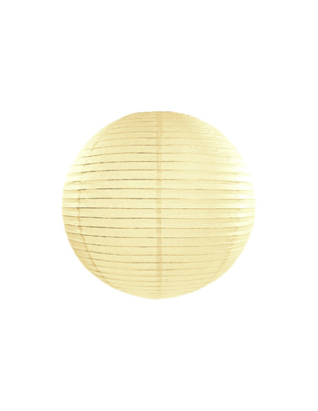 Lampion papierowy, kremowy, 20cm