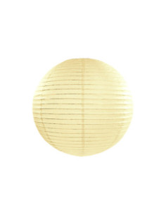 Lampion papierowy, kremowy, 25cm