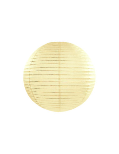 Lampion papierowy, kremowy, 25cm