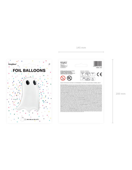 Balon foliowy Duch, 48x68cm