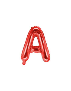 Balon foliowy Litera ''A'', 35cm, czerwony