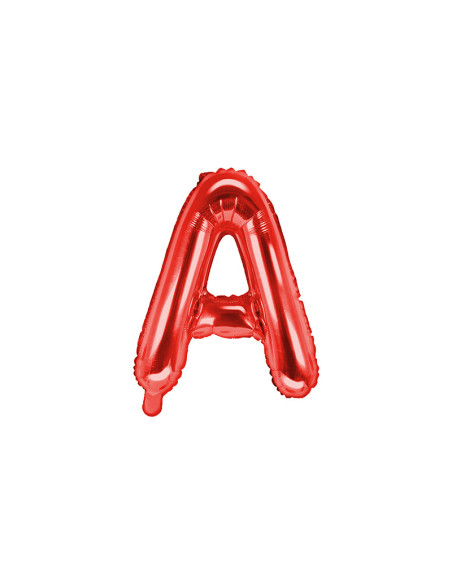 Balon foliowy Litera ''A'', 35cm, czerwony