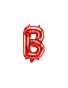 Balon foliowy Litera ''B'', 35cm, czerwony
