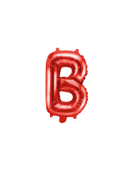 Balon foliowy Litera ''B'', 35cm, czerwony