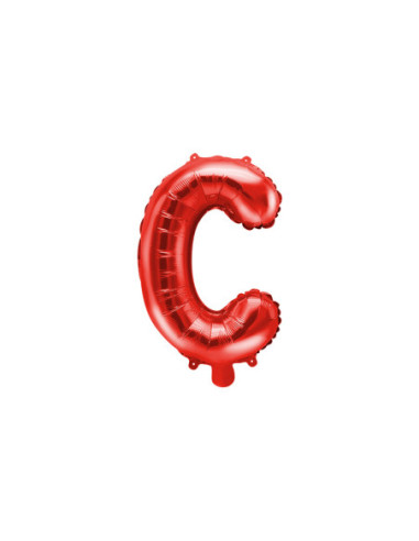 Balon foliowy Litera ''C'', 35cm, czerwony